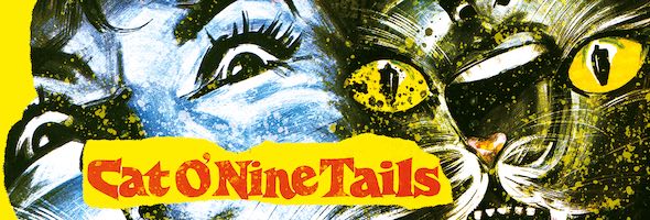 Terrified woman and a ferocious cat in CAT O' NINE TAILS